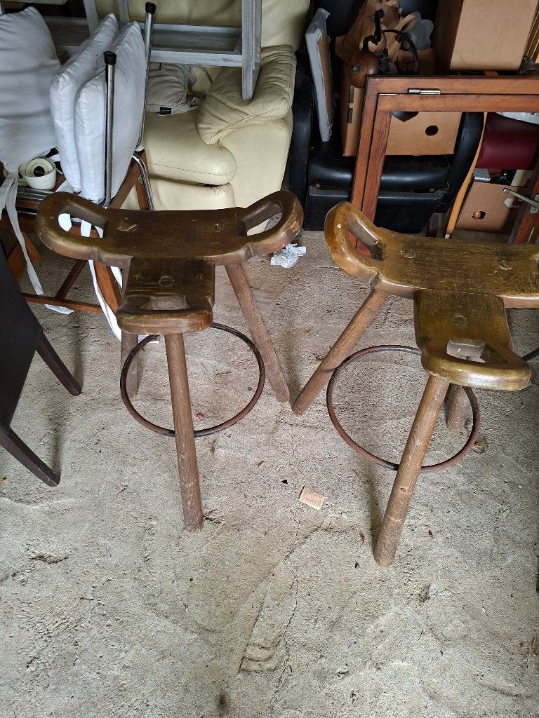 Tabouret, Ophalen, Gebruikt, Hout