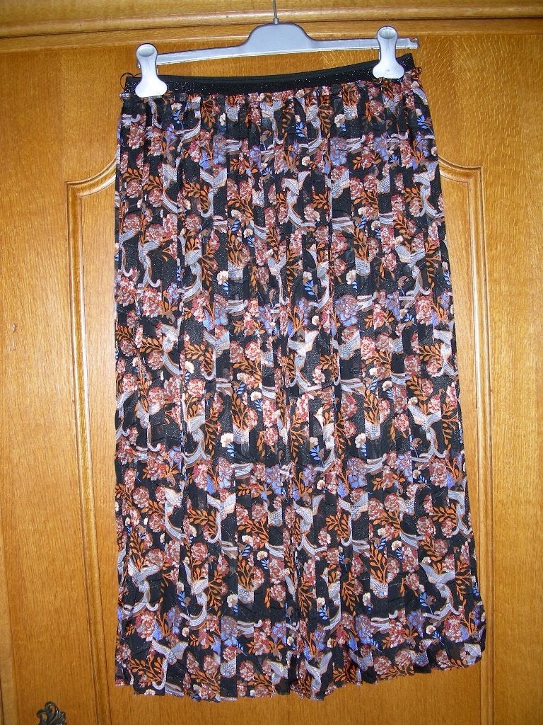 Lange plissérok, merk: Y.A.S., medium, Kleding | Dames, Rokken, Maat 38/40 (M), Meerkleurig, Y.A.S., Ophalen of Verzenden