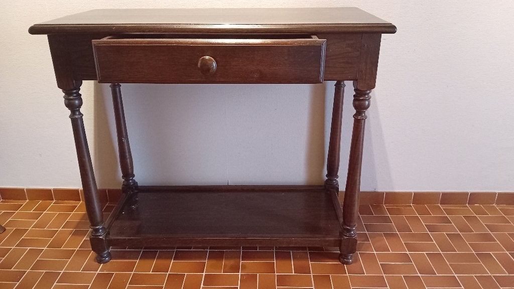 Houten consoletafel, Enlèvement, Comme neuf