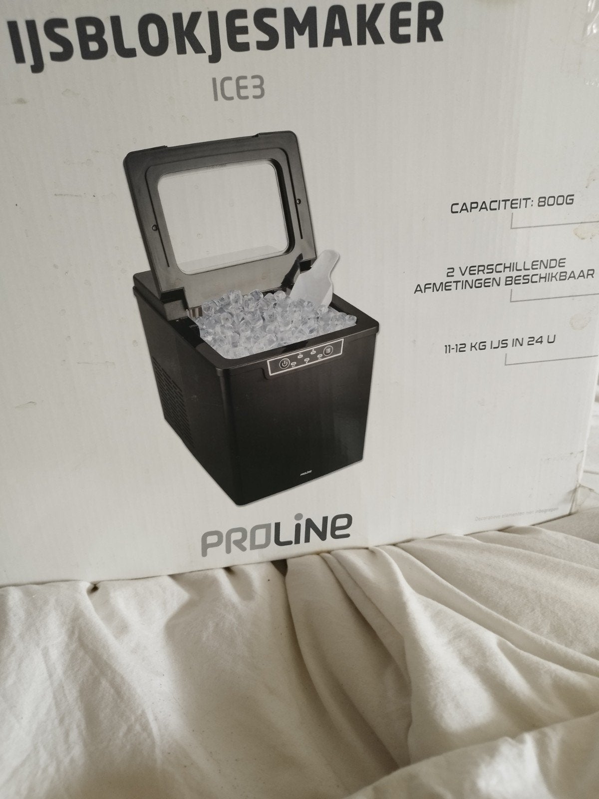 Machine à glaçons PROLINE ICE3 neuve – jamais utilisée, Electroménager, Machines à glace, Neuf, Auto-congélation, Enlèvement