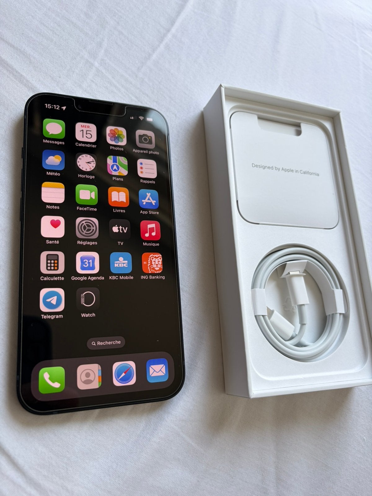 Apple iPhone 14 128 GB Midnight, Ophalen, Zo goed als nieuw, 128 GB, IPhone 14