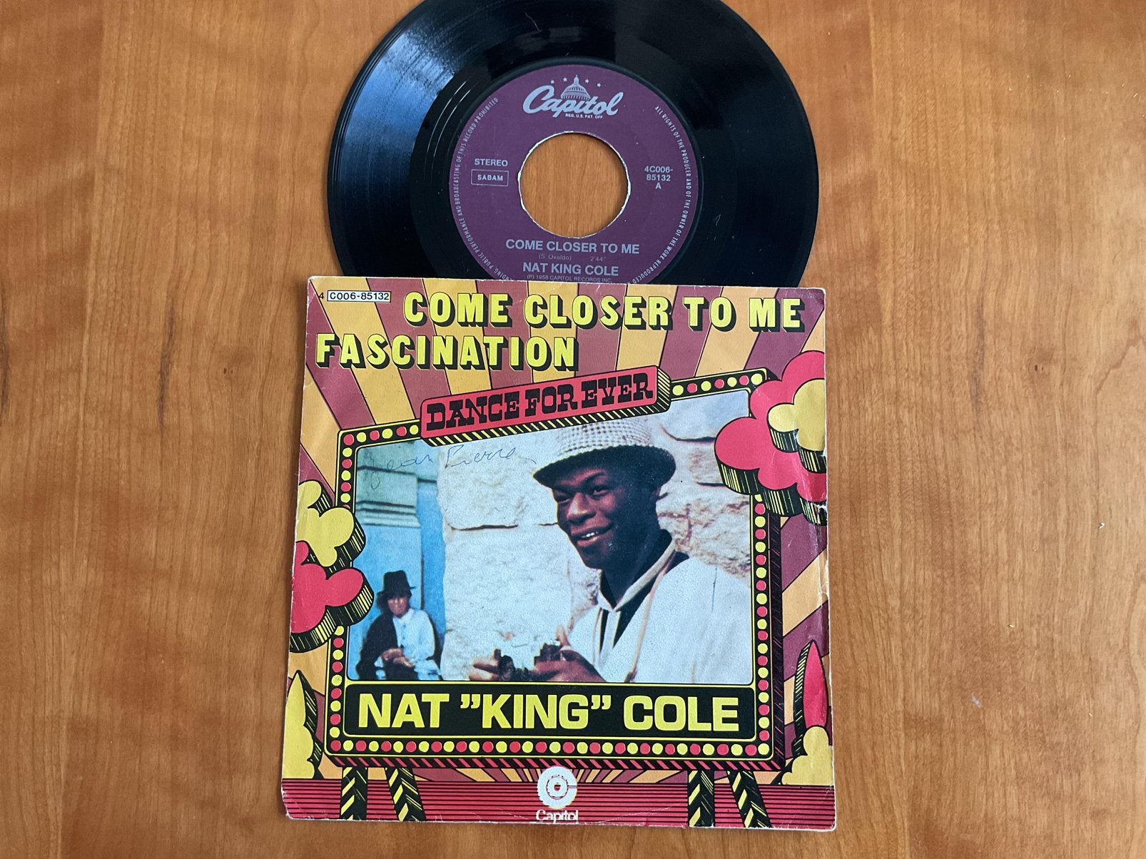 Nat King Cole - Come Closer To Me / Fascination., Enlèvement ou Envoi, Utilisé