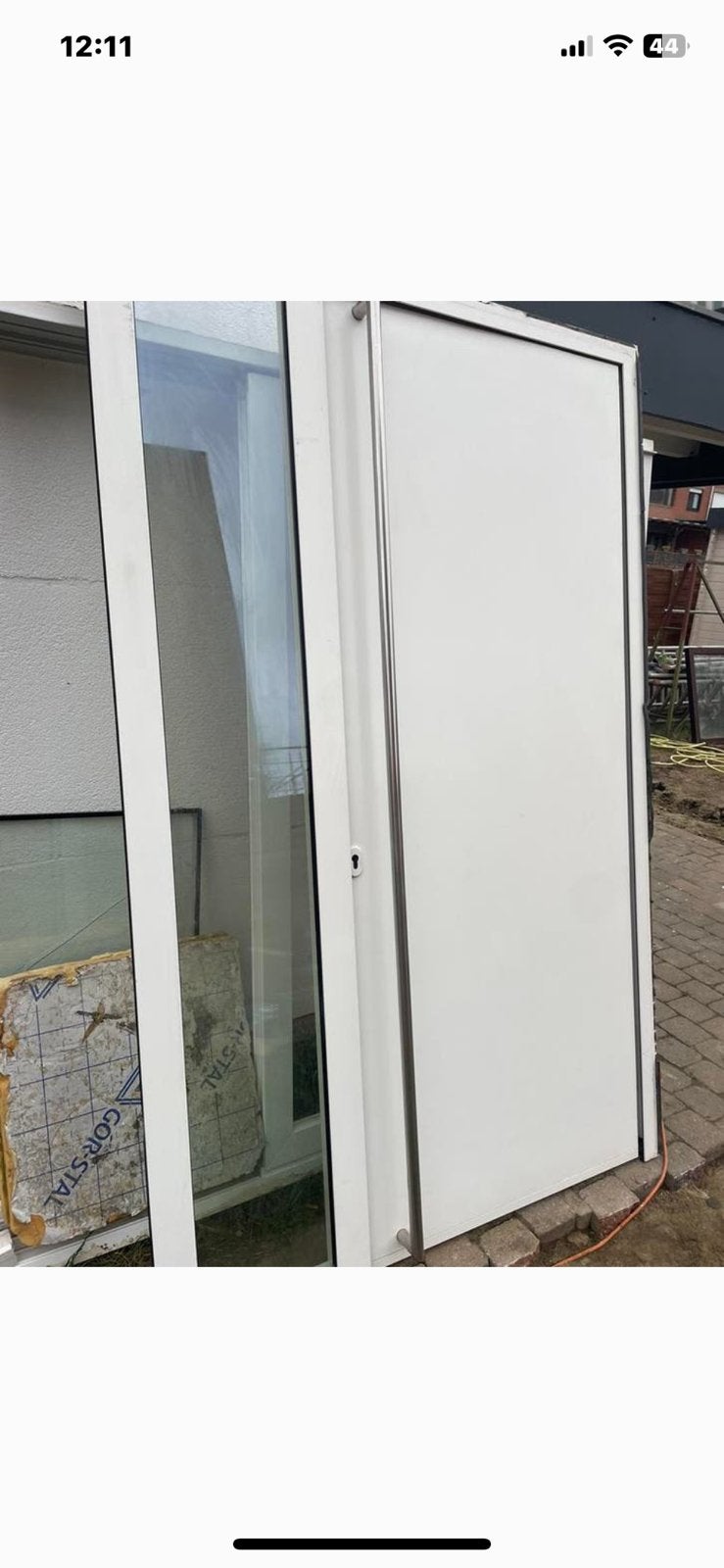 Porte extérieure en aluminium H 230x145 cm, Enlèvement, Comme neuf, Aluminium