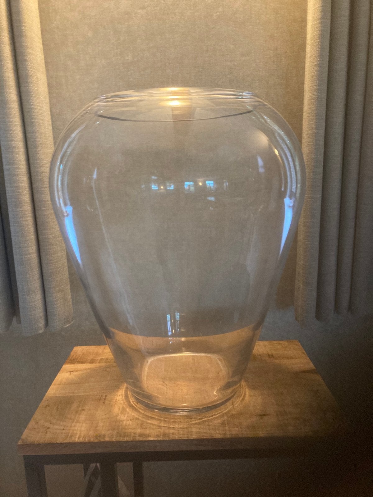 Nieuwe grote glazen vaas, Glas, Ophalen, Nieuw