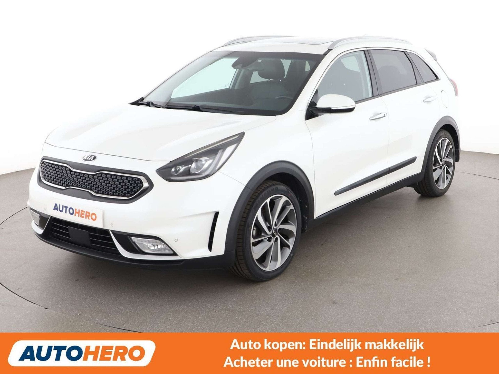 Kia Niro 1.6 Hybrid Concept (bj 2018, automaat), Auto's, Gebruikt, Zwart, 1580 cc, Leder