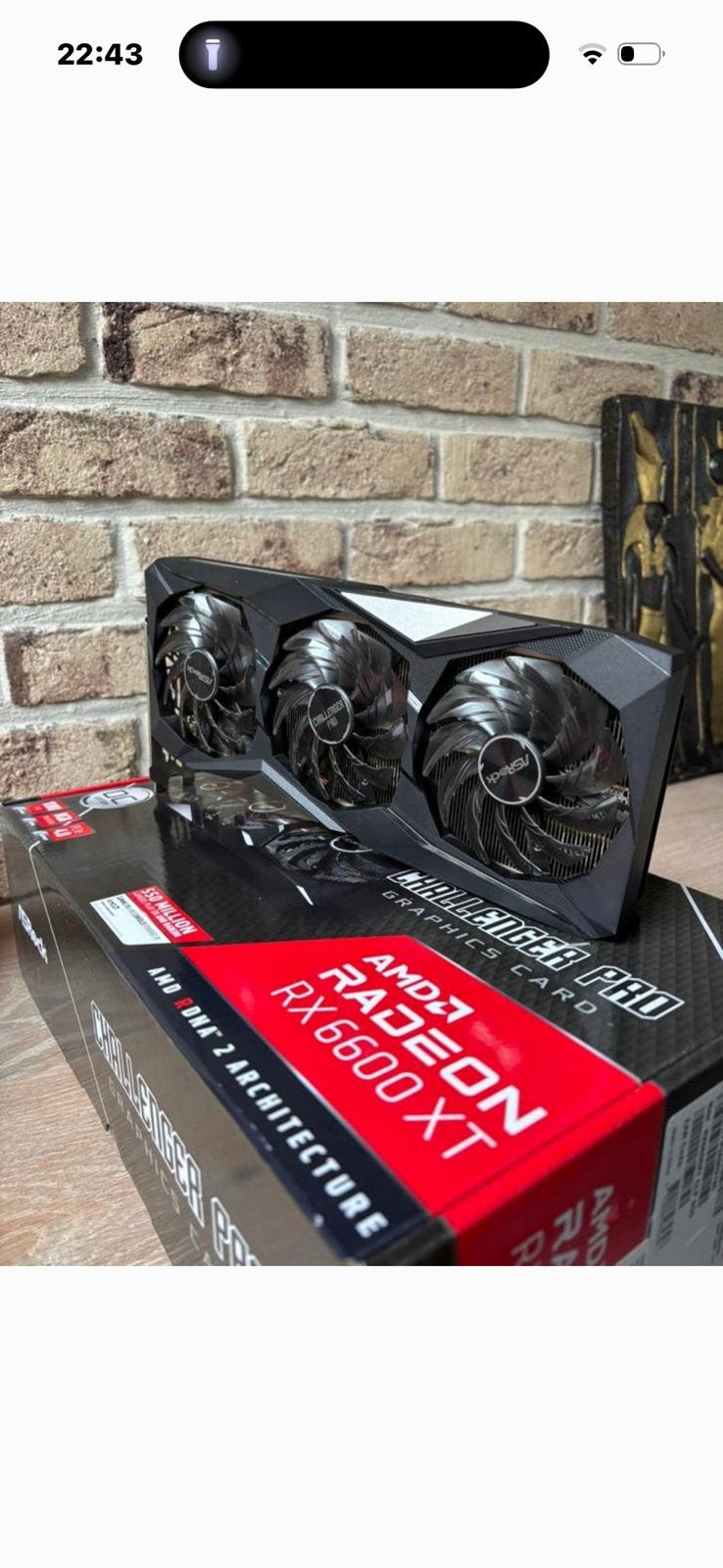 RX6600 XT 8G ASRock, Computers en Software, Videokaarten, Ophalen, Zo goed als nieuw