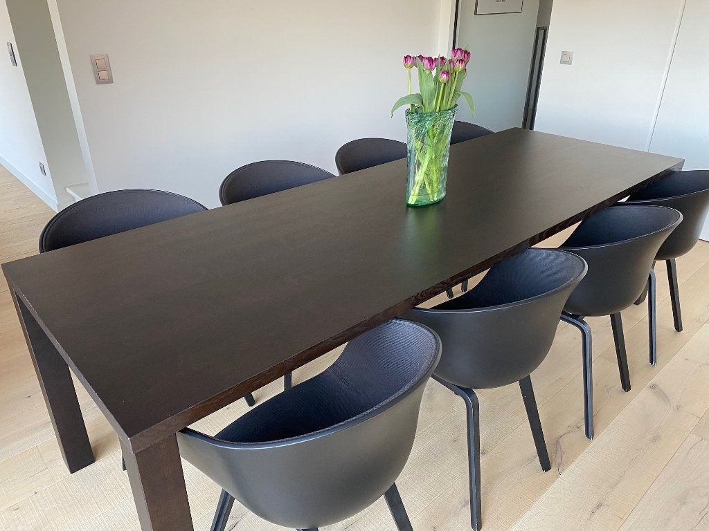 Moderne stijlvolle eetkamertafel en salontafel, Huis en Inrichting, Tafels | Eettafels, Ophalen, 200 cm of meer, Strak en modern, maar toch warm