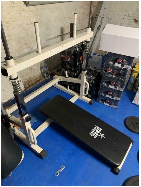 Leg press vertical, Sport en Fitness, Ophalen, Gebruikt, Overige typen, Metaal