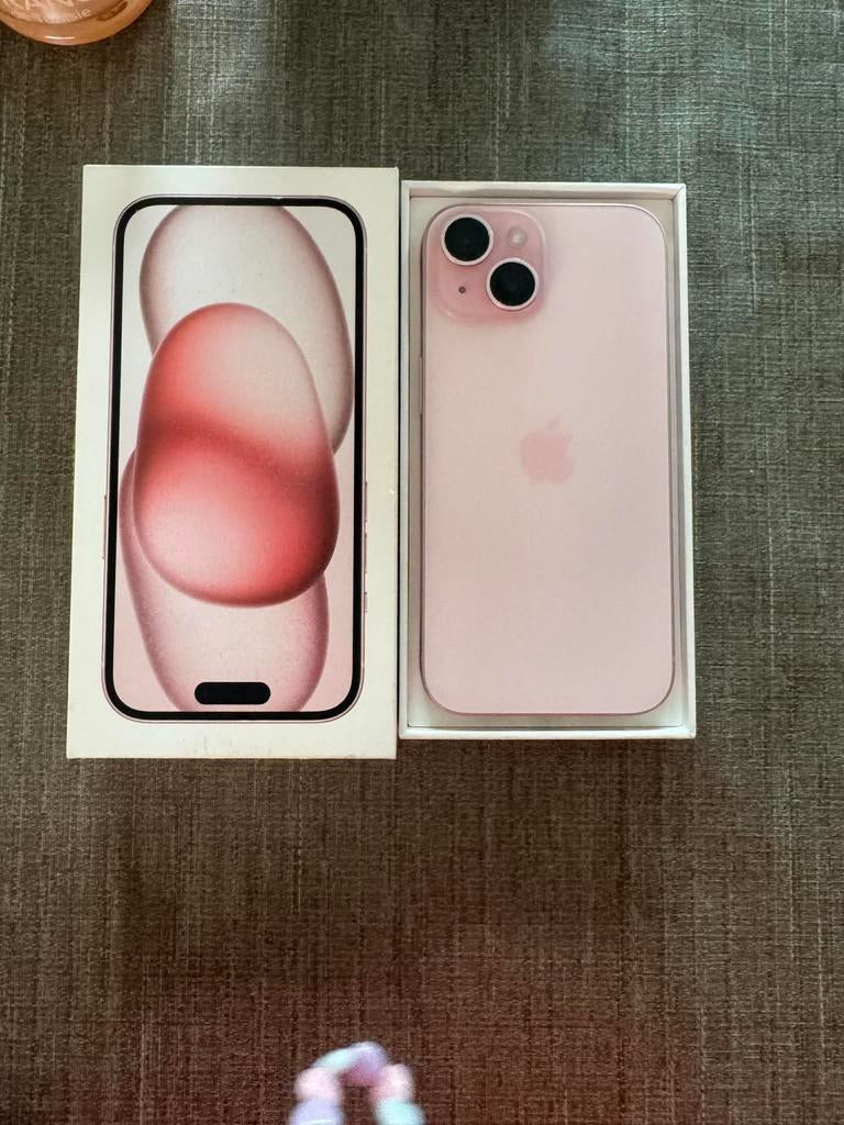 Iphone 15, Télécoms, Enlèvement, Comme neuf, Rose, IPhone 15