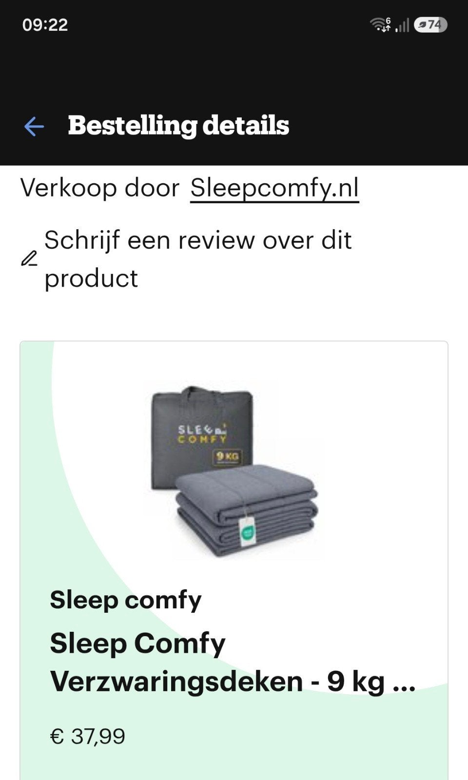 Verzwaringsdeken 9kilo, Huis en Inrichting, Slaapkamer | Beddengoed, Ophalen