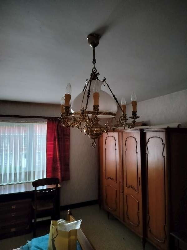 luster antiek met 3 dubbele armen, Ophalen