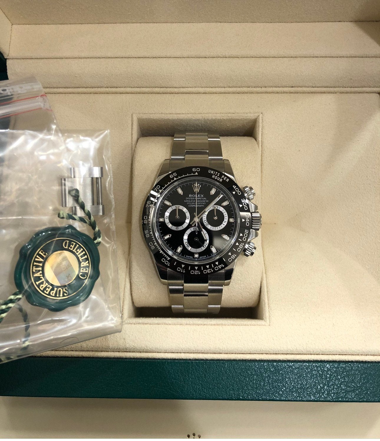 Rolex daytona ceramic 116500LN, Enlèvement, Comme neuf, Rolex