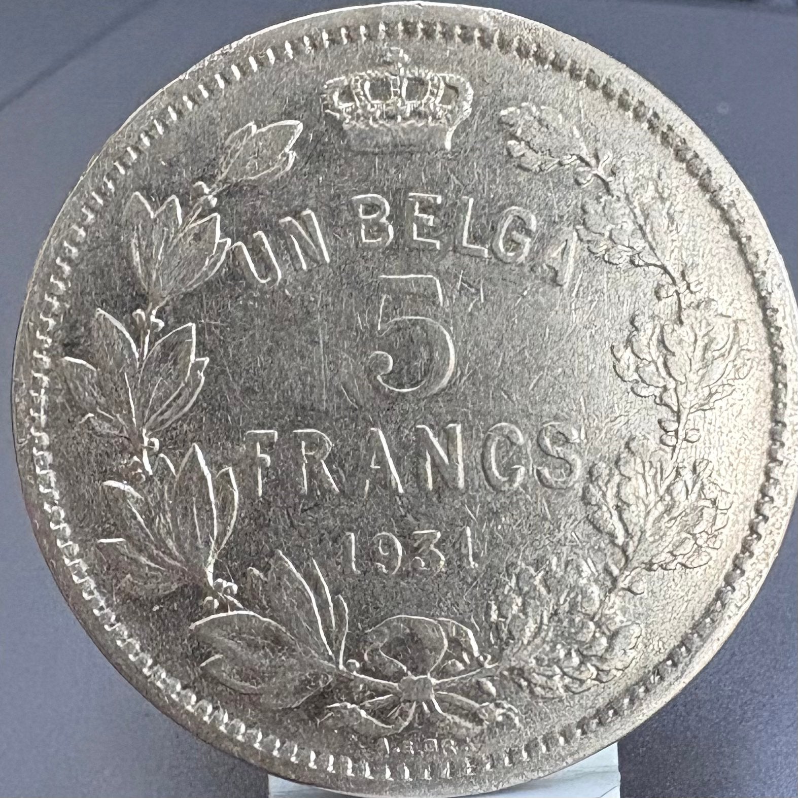 En Belgique/5 France - AI - 1931 - BPoS, Envoi, Monnaie en vrac