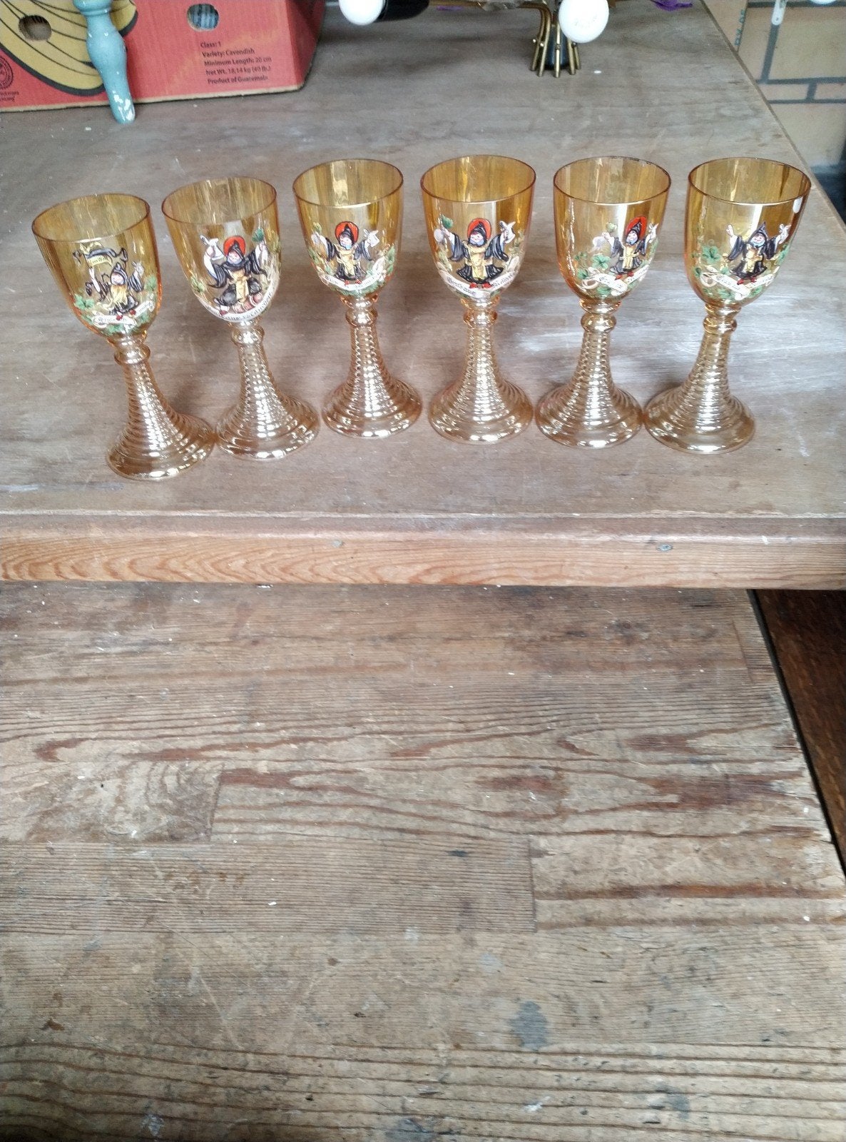 6kristallen roemers, Verzamelen, Glas en Drinkglazen, Ophalen of Verzenden