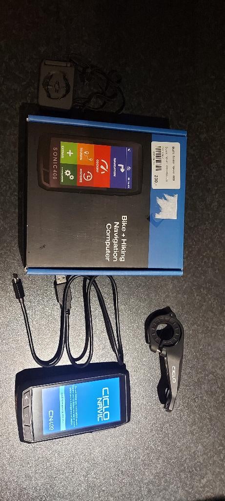 fiets gps sonic navic 400, Vélos & Vélomoteurs, Accessoires vélo | Compteurs de vélo, Enlèvement ou Envoi, Sans fil, Comme neuf