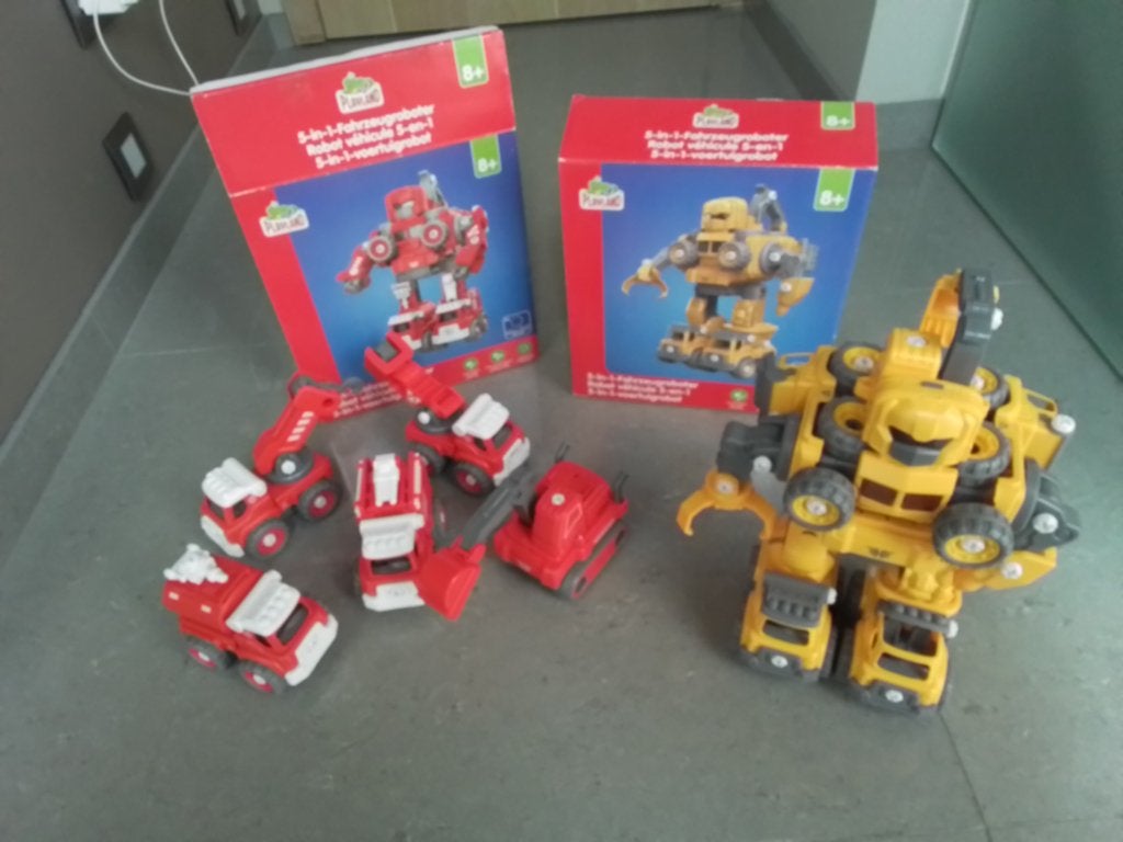 5 in 1 voertuigrobot, Ophalen, Zo goed als nieuw