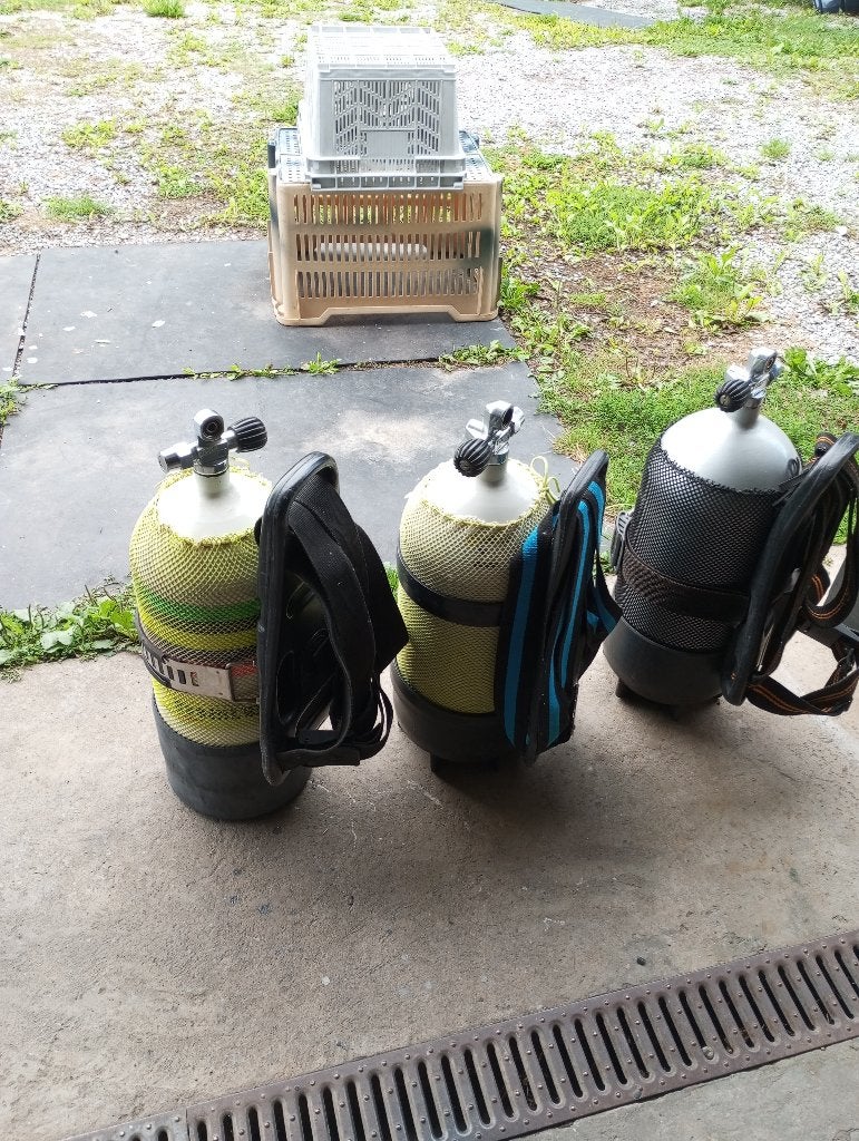 Bouteilles plongée 12l 200 bars avec Epreuve 31 aout 2026, Sports nautiques & Bateaux, Enlèvement, Utilisé, Bouteille de plongée
