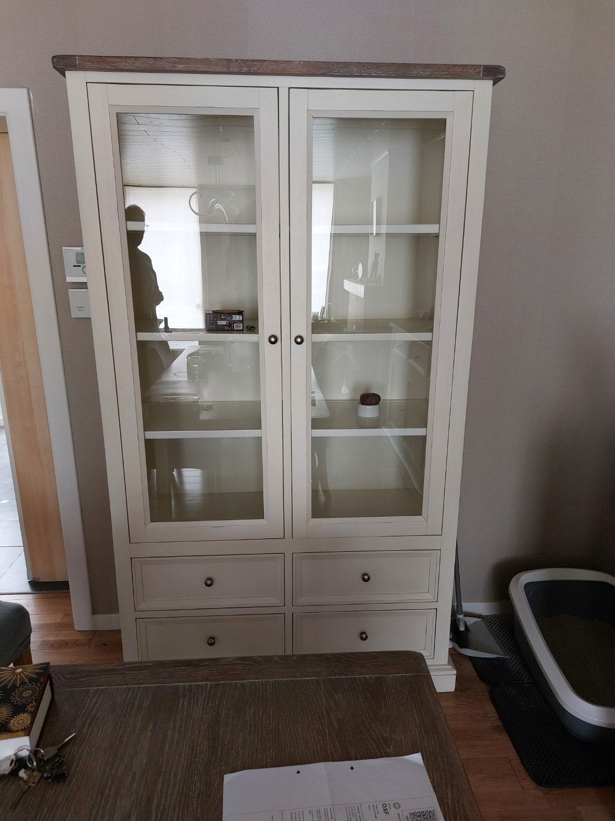Vitrine, Enlèvement, Comme neuf, Avec tiroir(s)