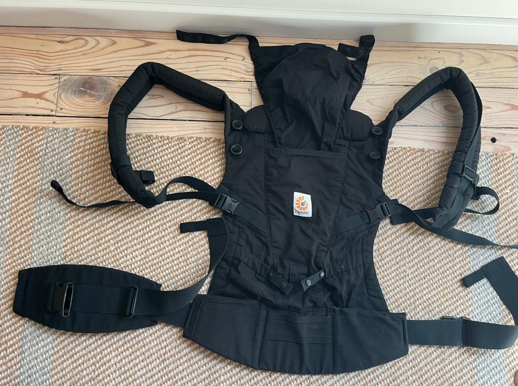 Ergobaby Omni draagzak zwart, Kinderen en Baby's, Babydragers en Draagdoeken, Ophalen, Zo goed als nieuw, Draagzak