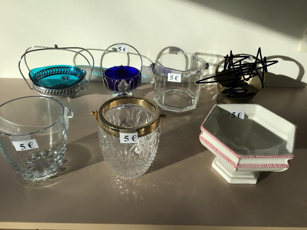 6 mooie decoratieve schaaltjes aan 5 euro, Antiek en Kunst, Ophalen of Verzenden