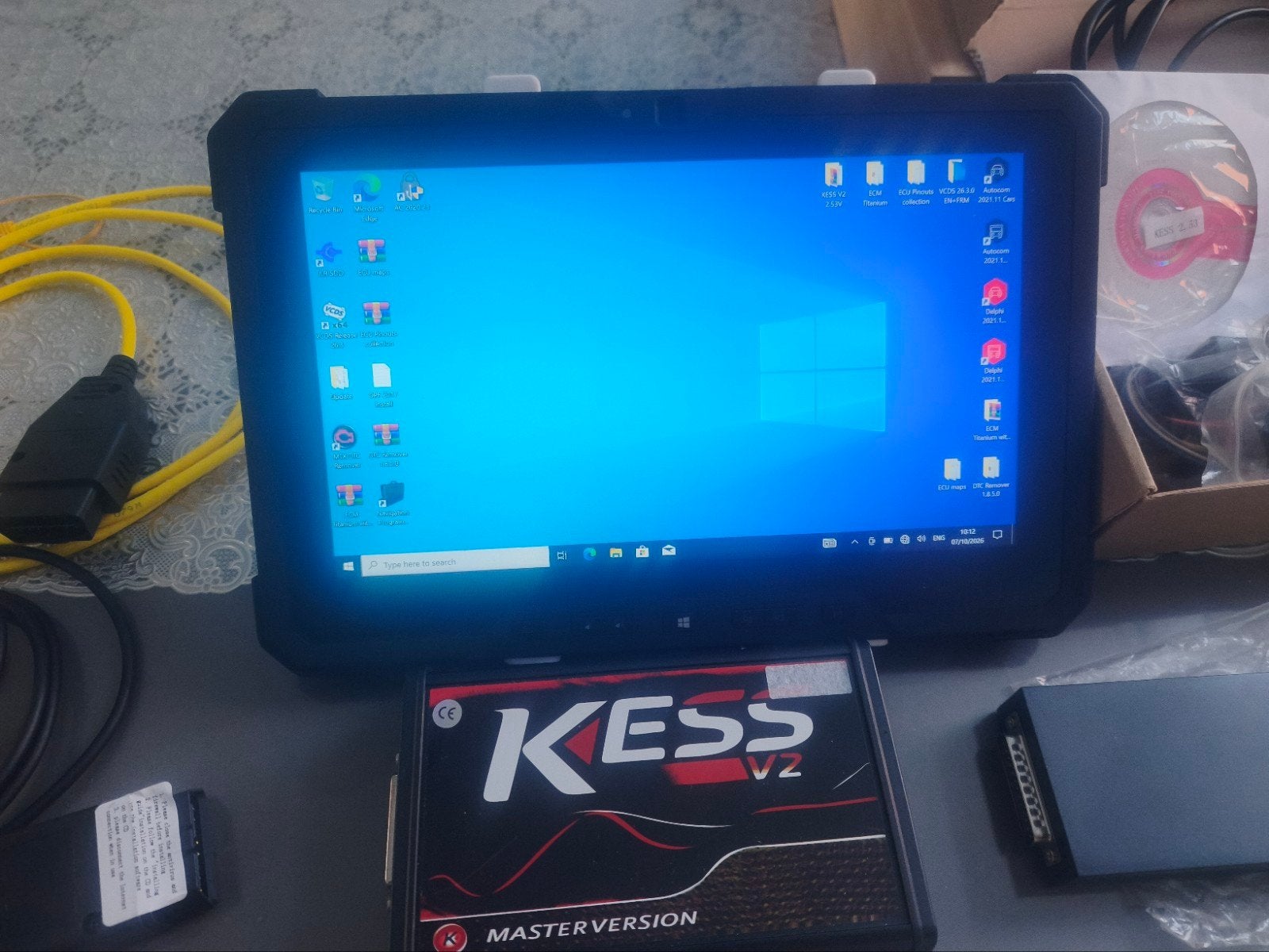 ecu programerKESSV2🔥/VCDS VAG DIAGNOSTIC🦾 DELL rugged💻TAB, Enlèvement ou Envoi