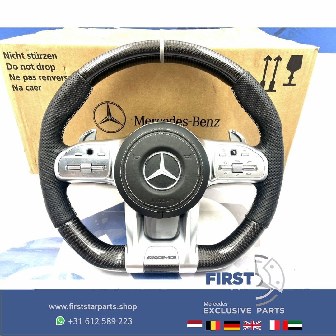 2021 AMG CARBON STUUR + AIRBAG A45 CLA45 C63 E63 GLC63 GLE63, Gebruikt, -, Verzenden, -