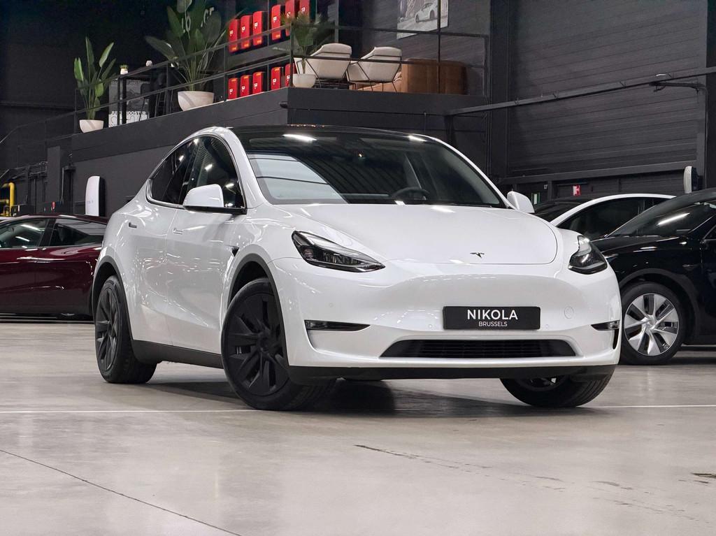 Tesla Model Y LONG RANGE - ALL WHEEL DRIVE - AUTOPILOT, Autos, Cuir, Entreprise, Noir, 5 portes