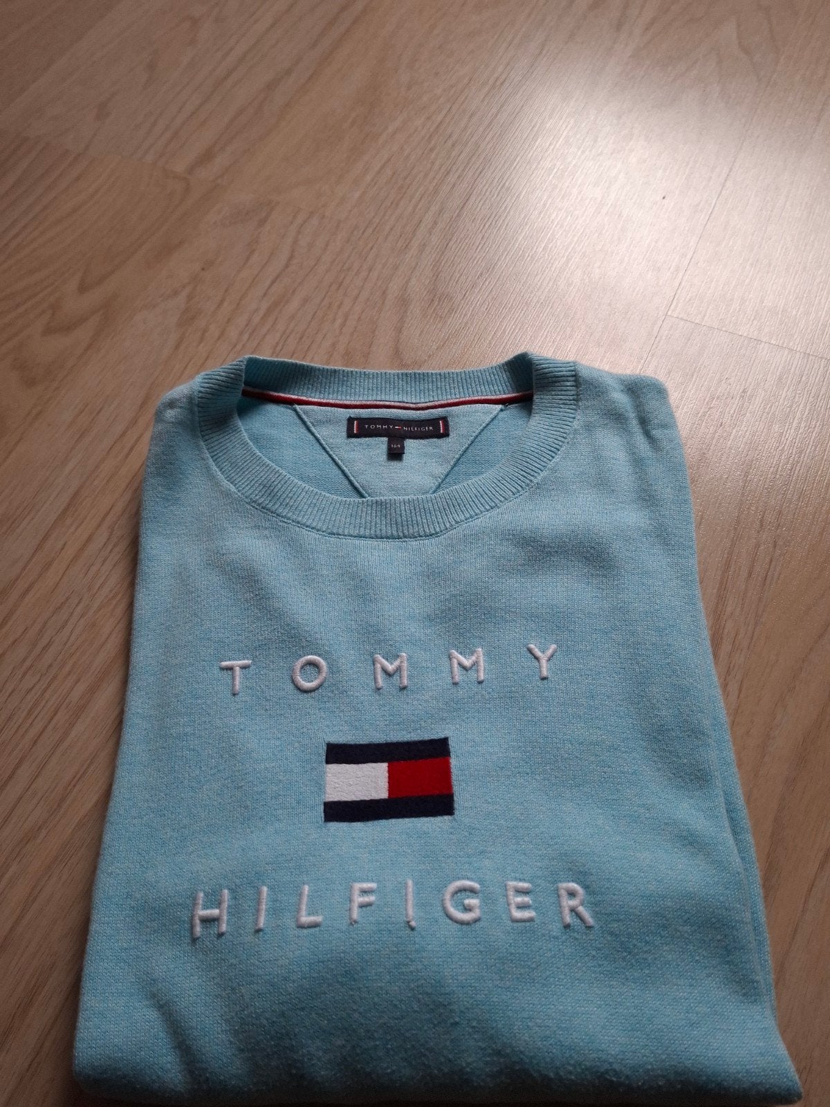 PULLOVER TOMMY HILIFGER LICHTBLAUW 14J, Garçon, Pull ou Veste, Comme neuf, Tommy Hilfiger