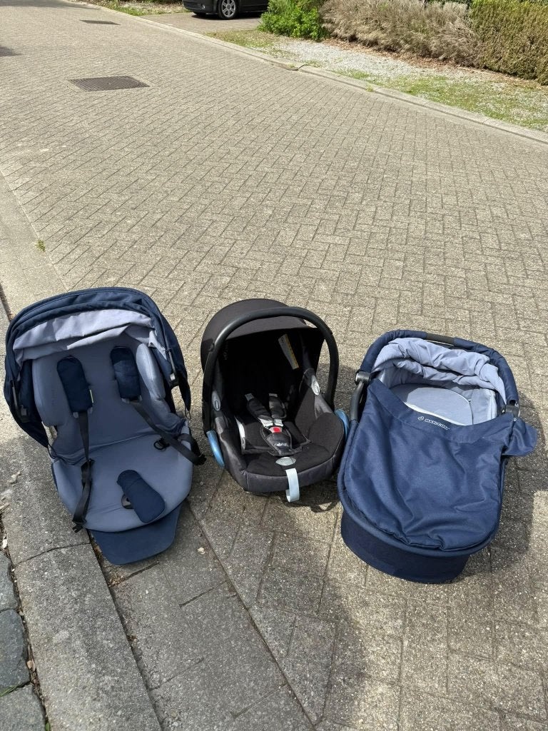 Maxi-cosi 3 in 1 (met isofix), Enfants & Bébés, Enlèvement, Utilisé, Maxi-Cosi, Tige de poussée réglable