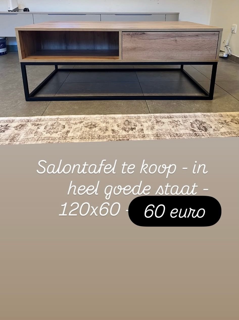 Salontafel, Ophalen, Zo goed als nieuw