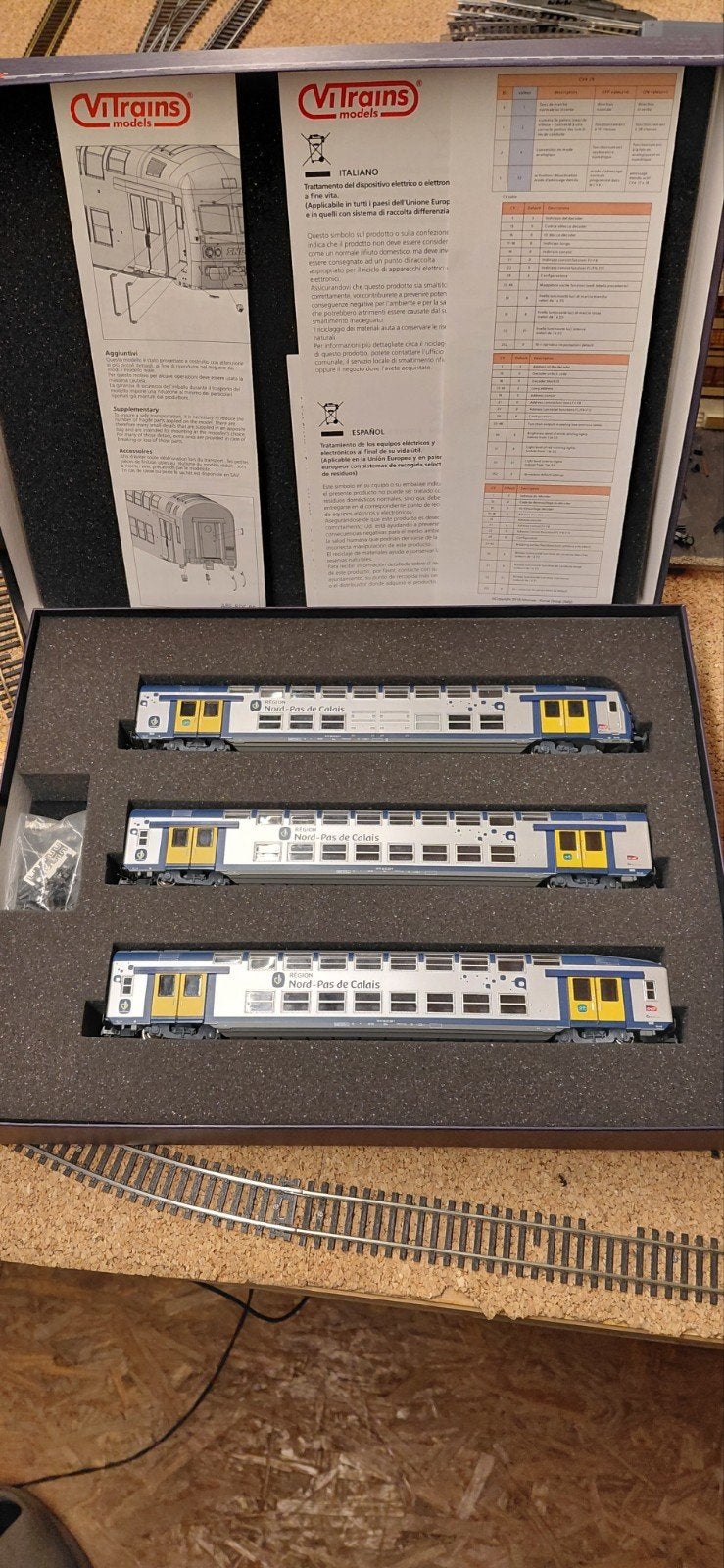 ViTrains Sncf VR2N npdc, Hobby en Vrije tijd, Modeltreinen | H0, Overige merken, Treinset, Gelijkstroom, Verzenden