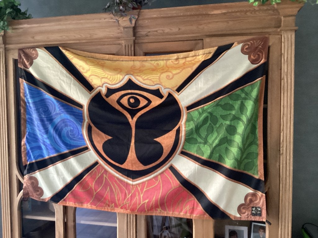 Vlag Tomorrowland (Nieuw), Divers, Drapeaux & Banderoles, Enlèvement, Neuf