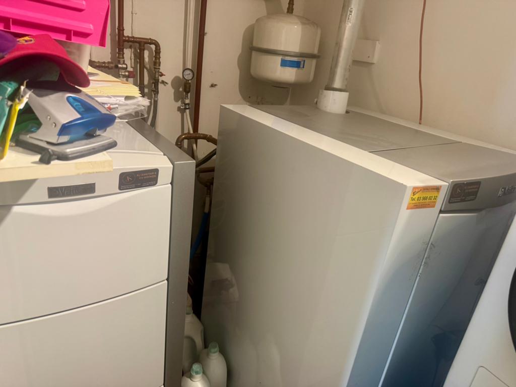 Vaillant complete mazoutinstallatie condensatieketel Icovit, Ophalen, Gebruikt, Cv-ketel of Combi-ketel, 150 cm of meer
