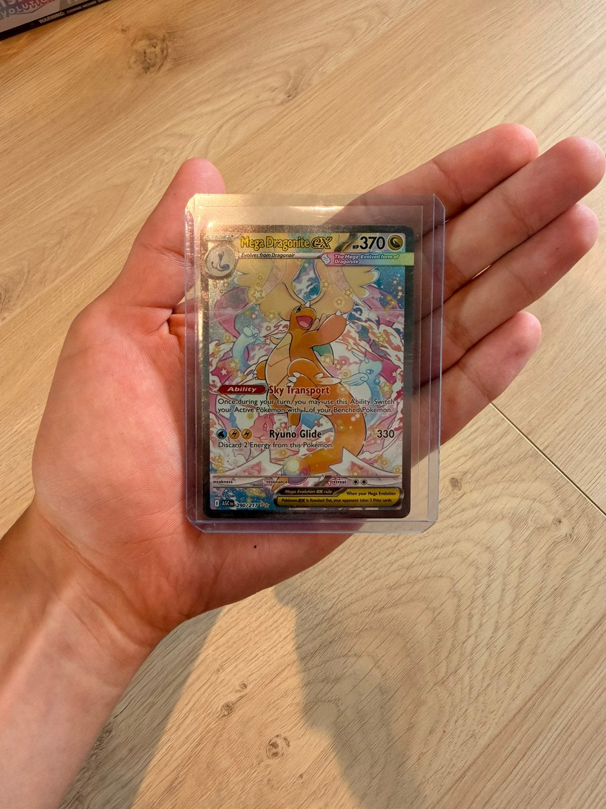 Pokémon Héros Ascensionnés Mega Dragonite EX 290/217, Enlèvement, Neuf