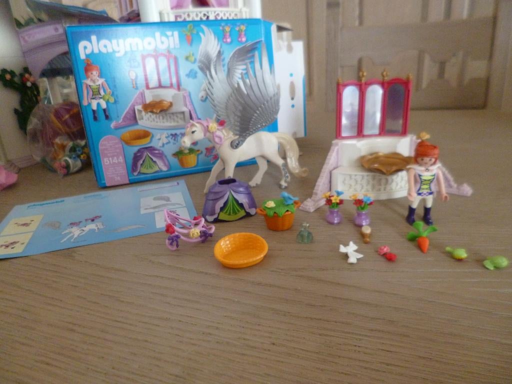 Playmobil Pegasuspaard met kaptafel – 5144, Ophalen of Verzenden, Zo goed als nieuw, Complete set