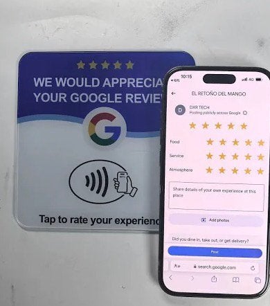 Google Review NFC Kaart Meer 5-Sterren Reviews in 3 Seconden, Enlèvement ou Envoi, Sans abonnement, Neuf, 256 GB