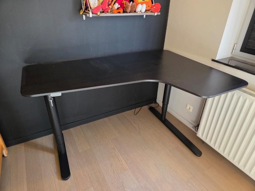 Bureau réglable électriquement en hauteur, Maison & Meubles, Bureaux, Utilisé, Bureau assis-debout, IKEA, Moderne, Panneau de particules ou MDF