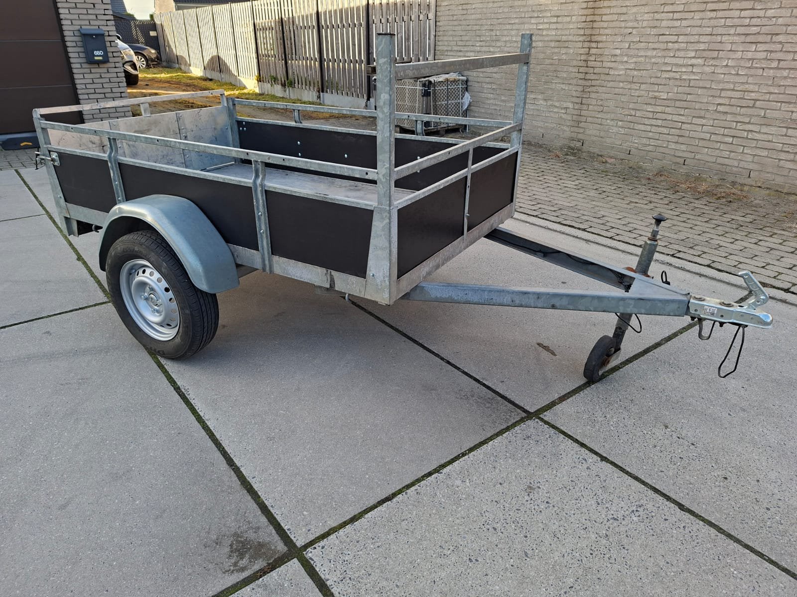 Perfecte aanhangwagen, nieuwe as, Ophalen, Zo goed als nieuw