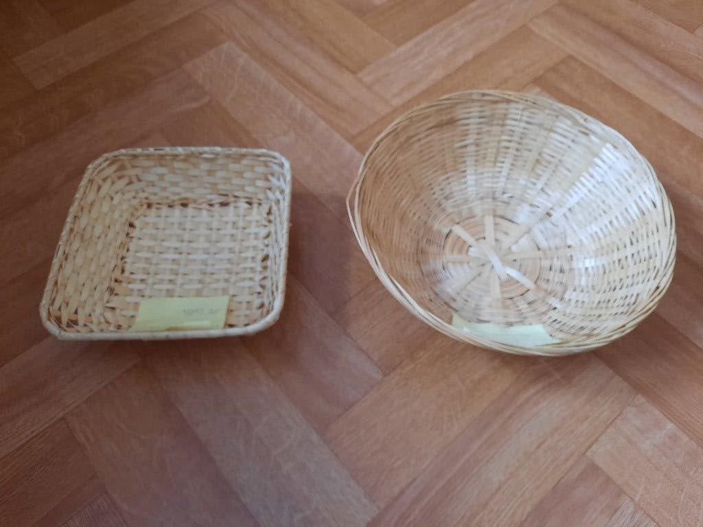 nieuwe gemakkelijke rieten mandjes vierkant of rond, Huis en Inrichting, Ophalen of Verzenden, Nieuw, Rond