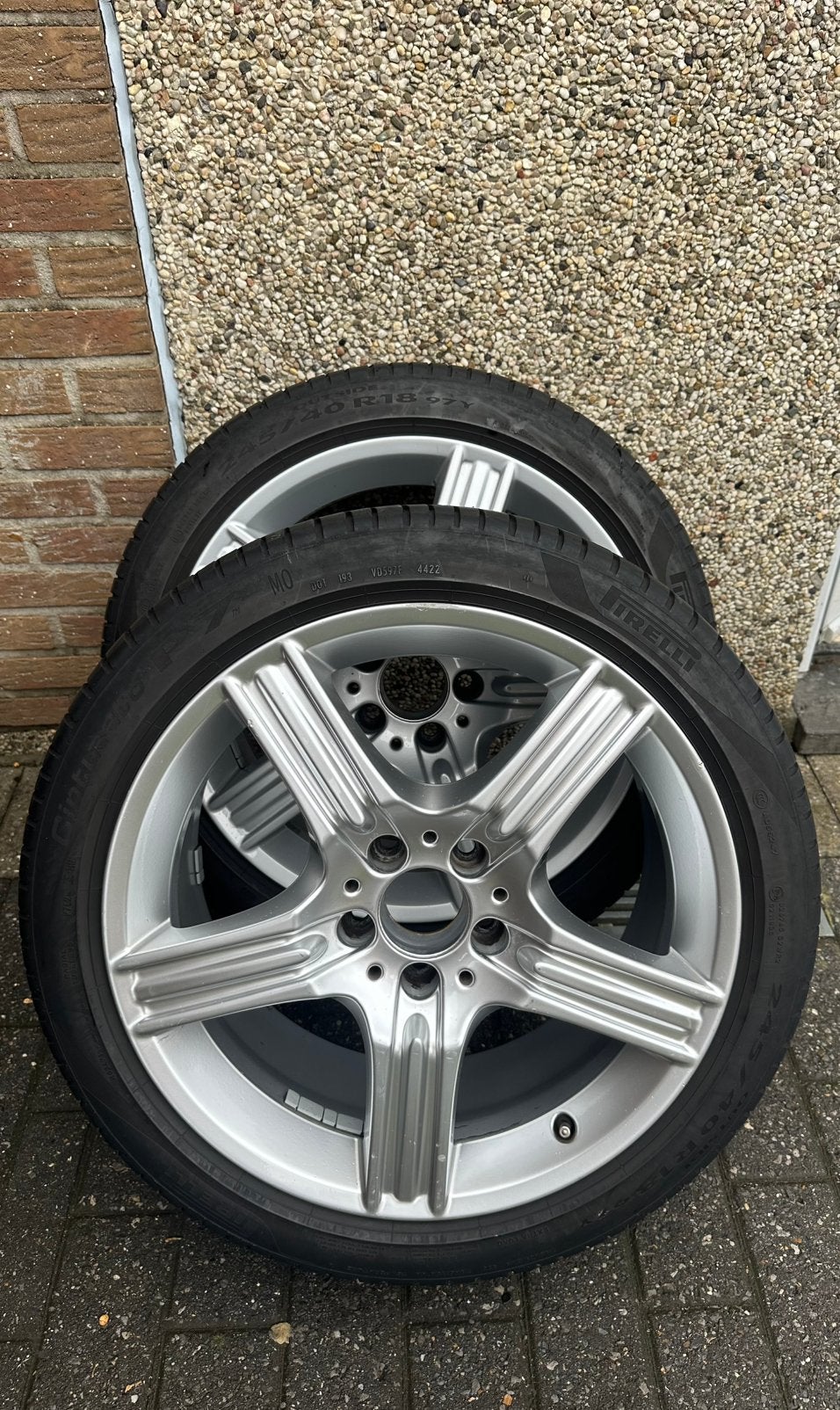 Jantes Mercedes d'origine 5x112 (également sur Audi, Vw,..), Autos : Pièces & Accessoires, Pneus & Jantes, Pneus et Jantes, 245 mm
