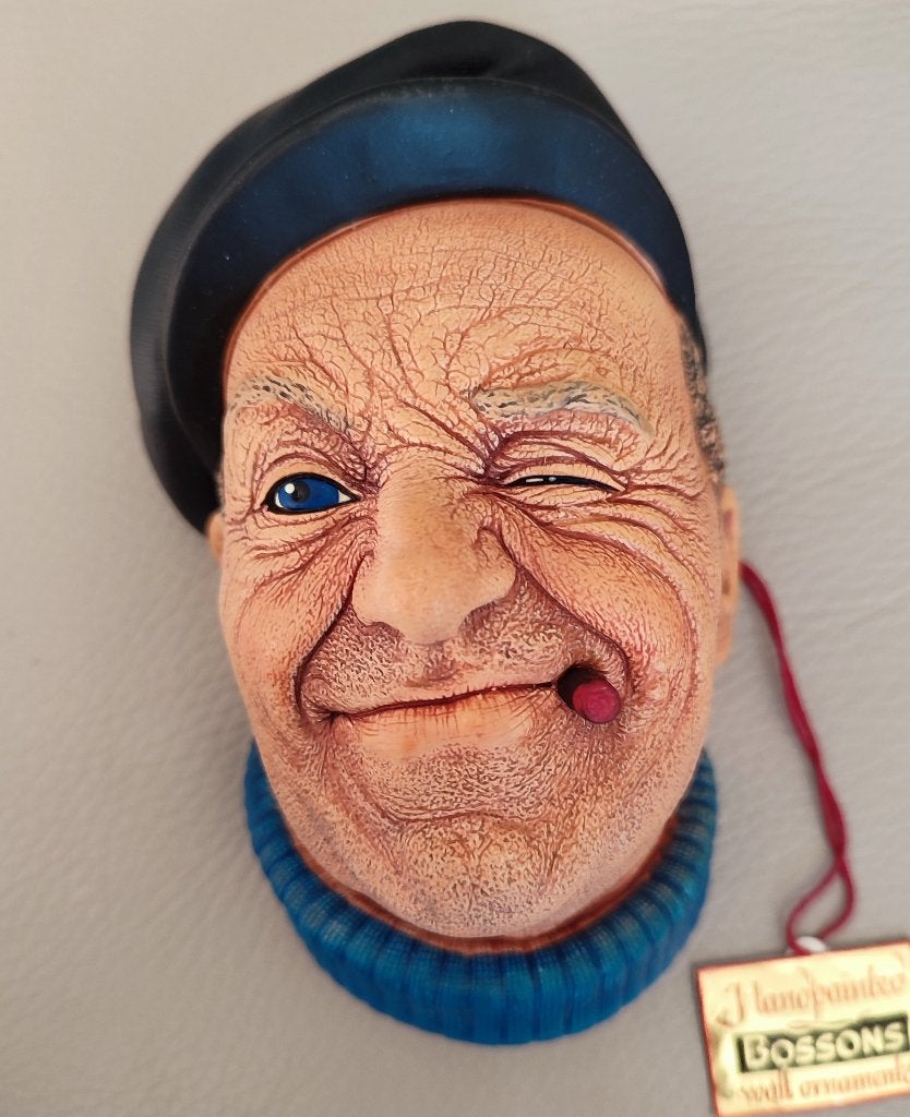 Boatman, Bossons Made in England. Wandbeeldje, chalkware, Ophalen of Verzenden, Zo goed als nieuw, Mens