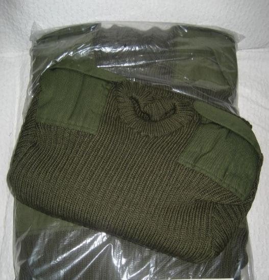 Pull en laine kaki - ABL - Armée Belge, Enlèvement ou Envoi, Armée de terre, Vêtements ou Chaussures