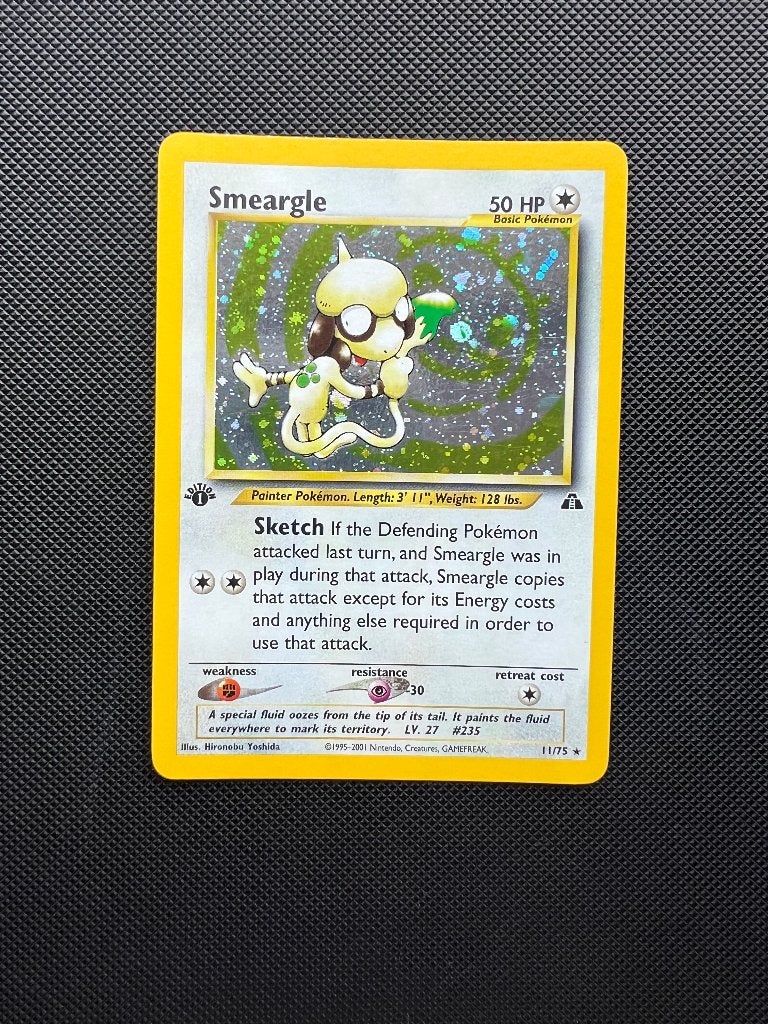 Smeargle First Edition Pokemon Kaart, Enlèvement, Comme neuf, Cartes en vrac