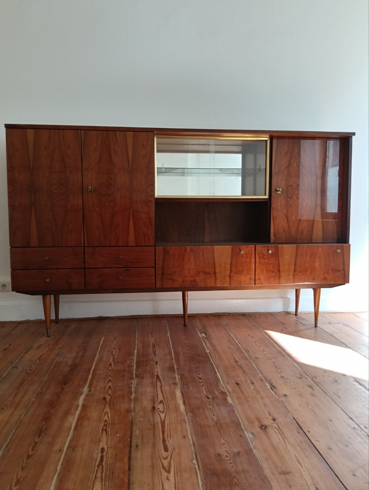 Vintage vitrine2m25x1m35x45 (1920)très bon état 190€ à bxl, Enlèvement ou Envoi