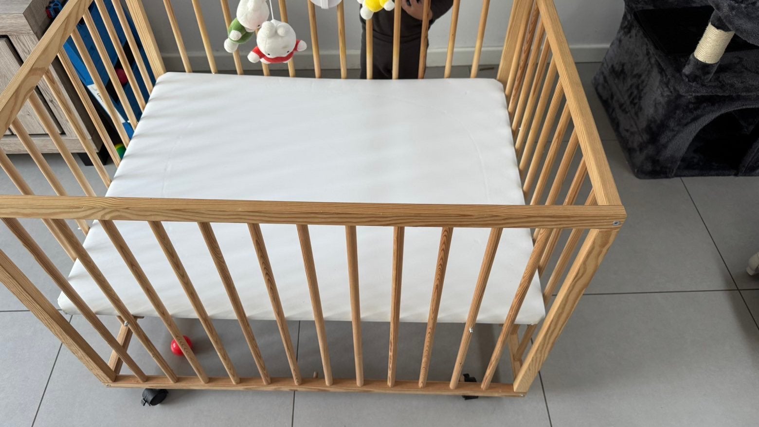 Babypatk op wieltjes, Kinderen en Baby's, Ophalen, Zo goed als nieuw, Wieltjes