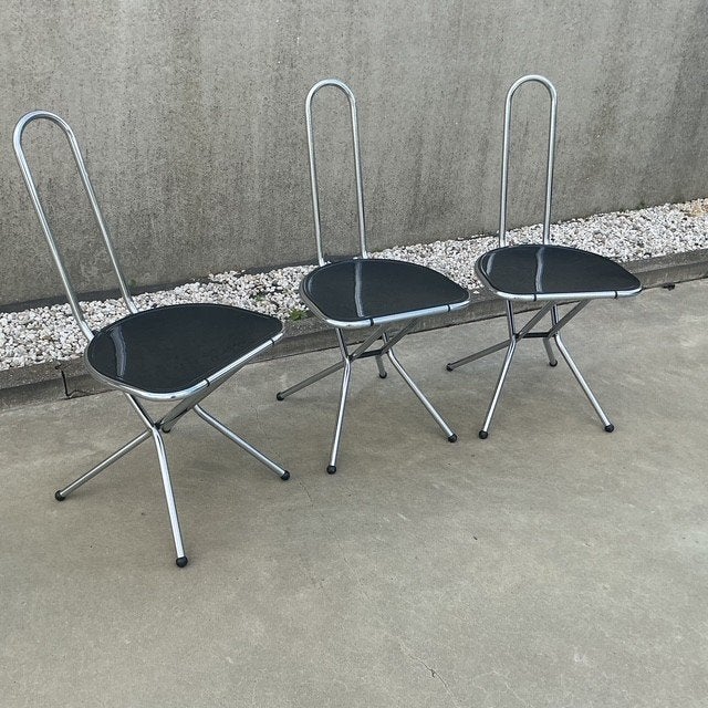 3 Vintage IKEA Isak klapstoelen NIELS GAMMELGAARD, Huis en Inrichting, Ophalen, Gebruikt