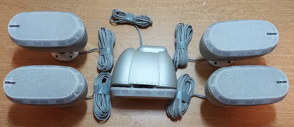 HC Sony 1x central + 4x satellites SS-MS7, Audio, Tv en Foto, Gebruikt, Ophalen of Verzenden, 5.1-systeem, Sony