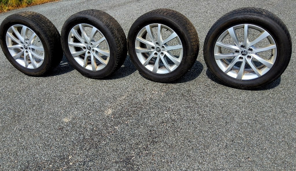 Très belles jantes 18" originales Skoda, 18 pouces, Enlèvement, Utilisé, Jante(s)