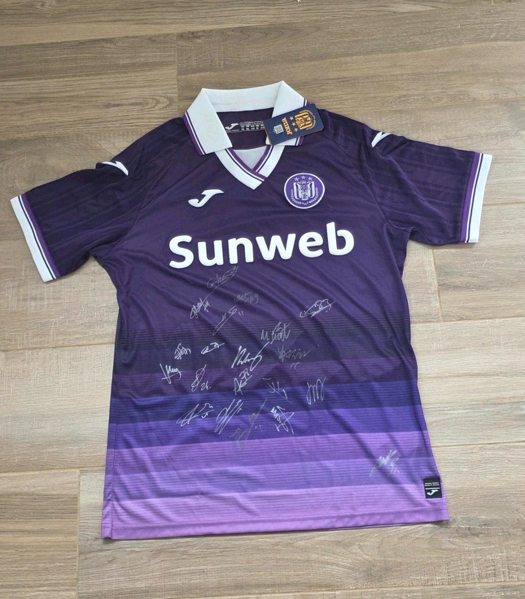 Gesingeers voetbal t-shirt anderlecht, Sport en Fitness, Voetbal, Ophalen, Shirt