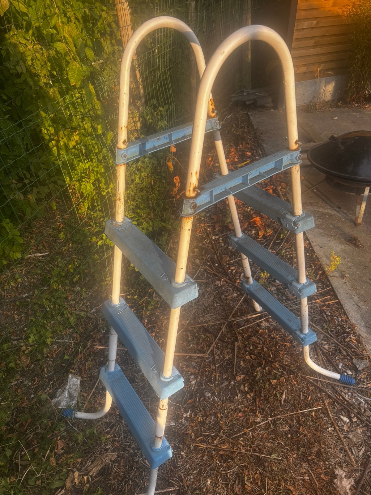 Zwembadladder, Enlèvement, Utilisé, Échelle
